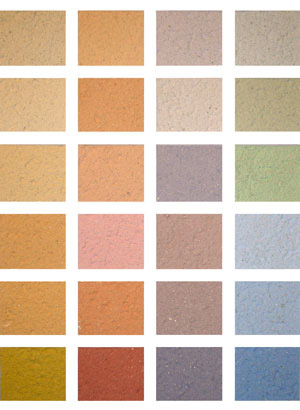 Monocouche Render Colour Chart